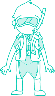 ダイビングに精通したスタッフ