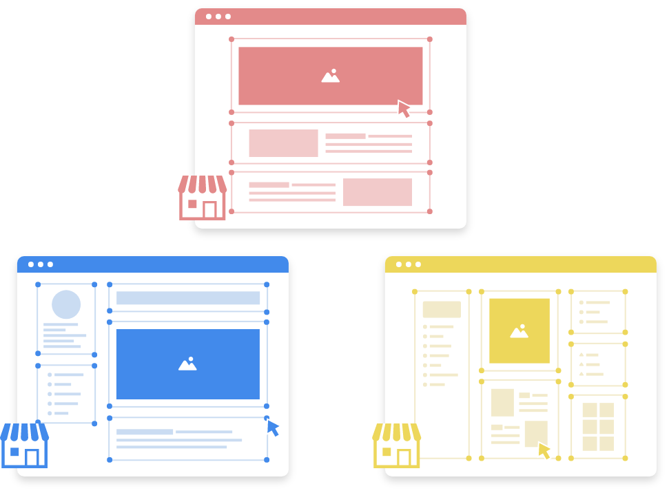 ショップの個性と魅力を伝えるオリジナルデザイン